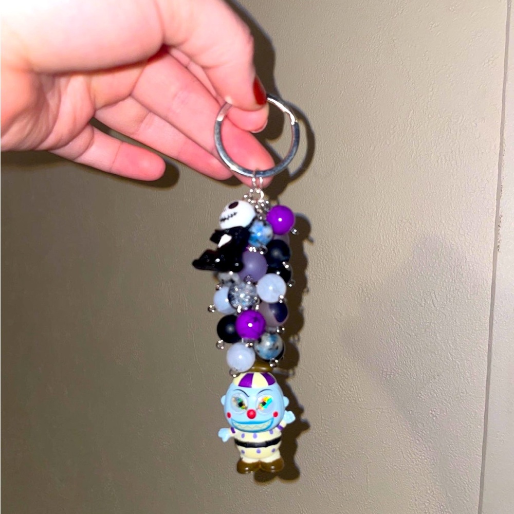 Disney Doorables Nightmare before Christmas clown beaded bag purse charm